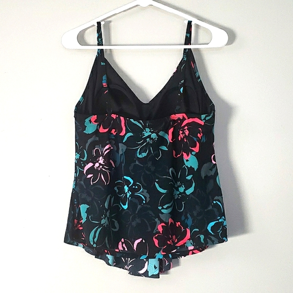 Aqua Green tankini top, size L - Picture 5 of 5